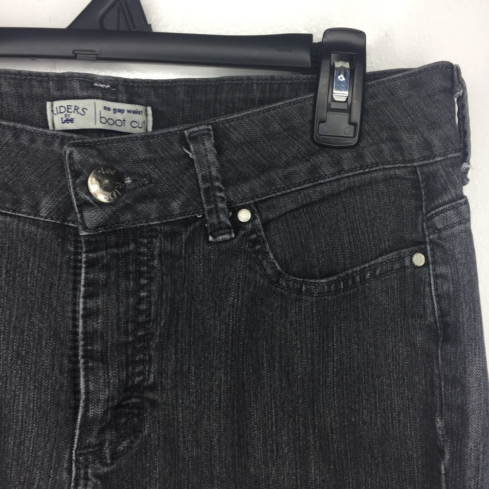 Riders by Lee 8P No Gap Waist Black Bootcut - Picture 4 of 8